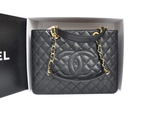 AAA Chanel A50995 Original Caviar Leather Shoulder Bag Black Replica